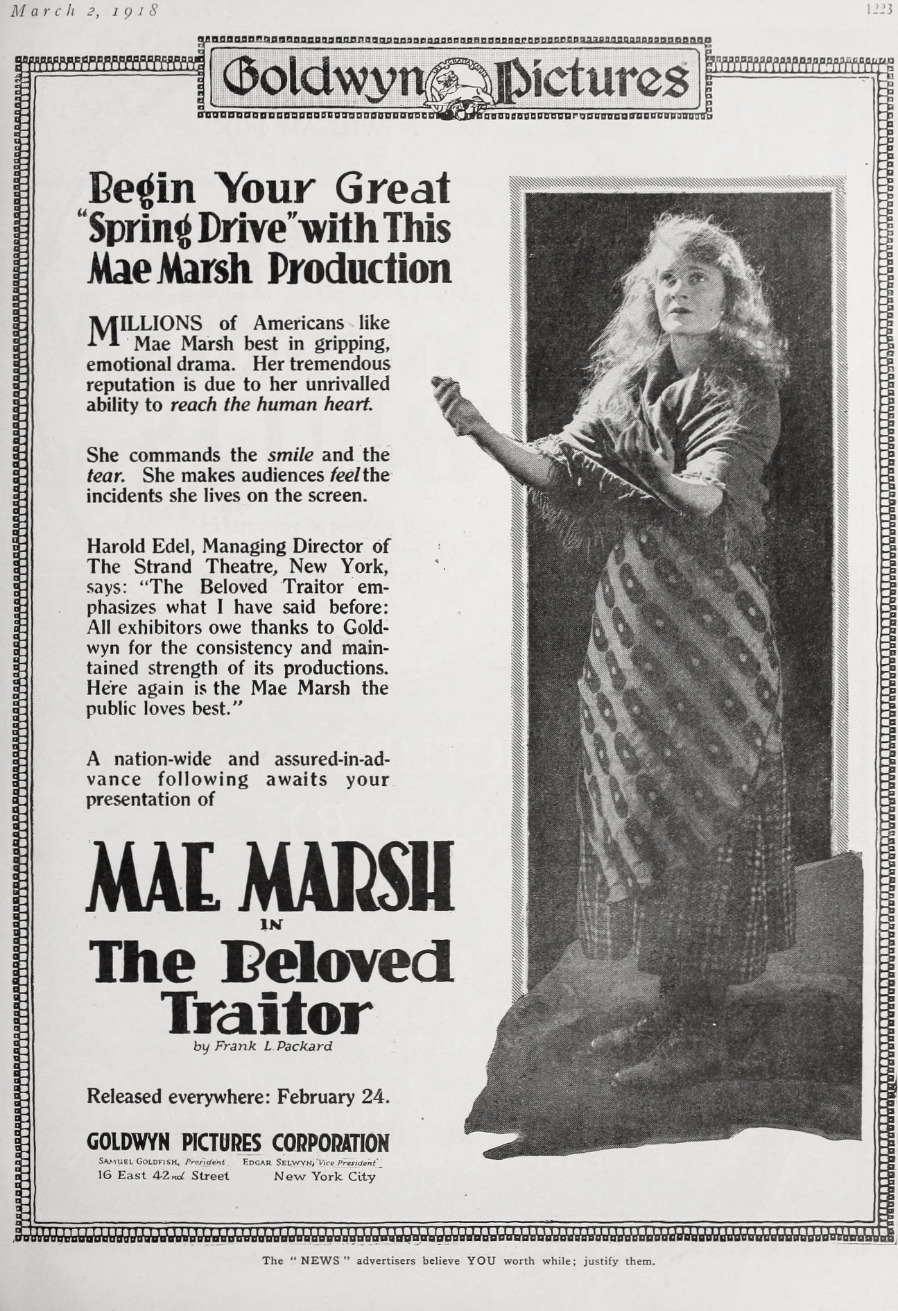 The Beloved Traitor (1918)